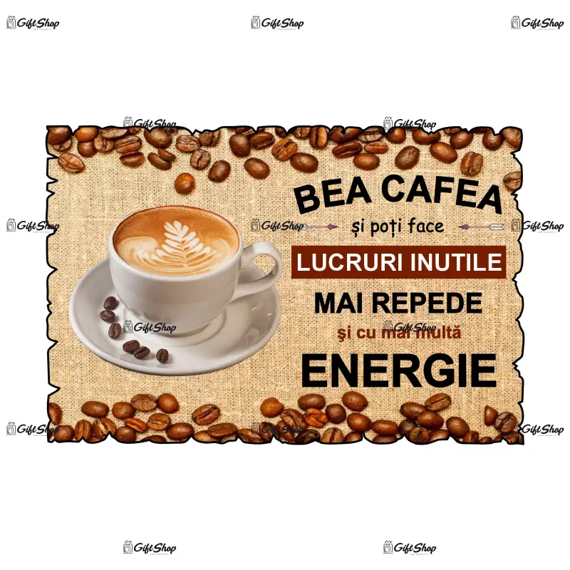 Bea cafea si poti face..., magnet frigider mgs086